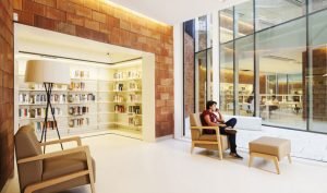 Rehabilitación SATE exterior, Biblioteca Joan Maragall, Barcelona